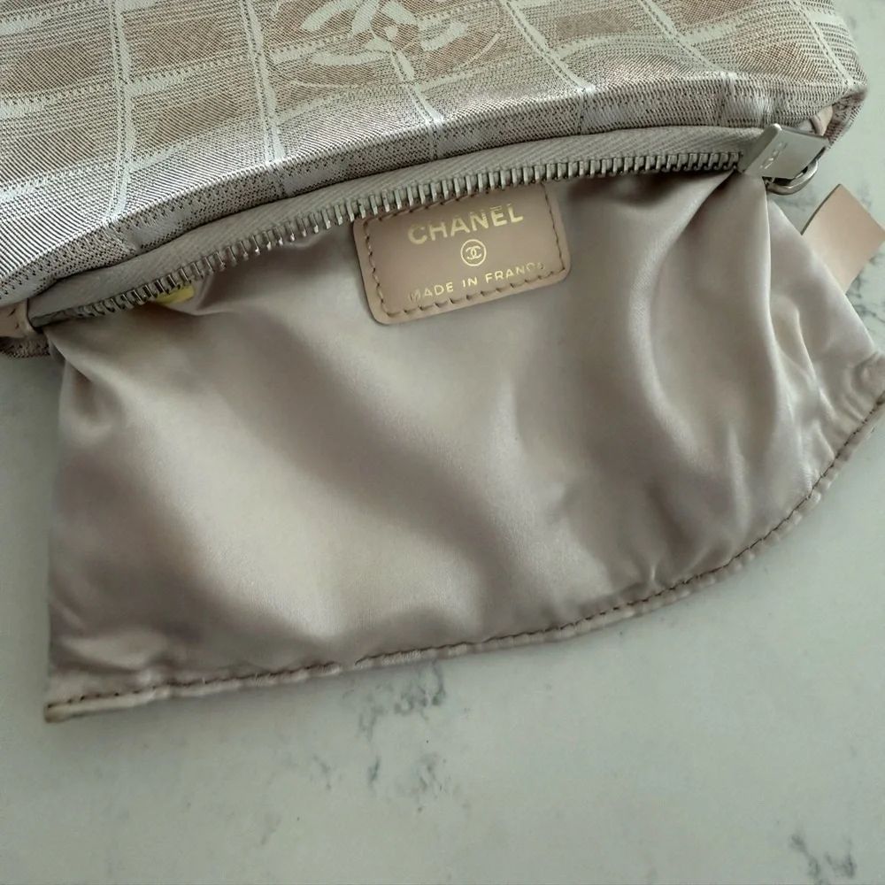 Authentic Chanel New Travel Line‎ Pouch/wristlet